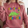 Kids Kindergarten Graduate Dinosaur Kindergarten Graduation Comfort Colors Sweatshirt Crimson