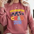 Kids Kindergarten Graduation Graduate Shirt Comfort Colors Sweatshirt Crimson