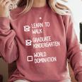 Kids Kindergarten Graduation Idea For Boys Comfort Colors Sweatshirt Crimson