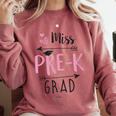 Kids Miss Pre-K Grad Graduation Shirt Cute School Tees Comfort Colors Sweatshirt Crimson
