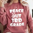 Kids Kids Peace Out 3Rd Grade For Graduation Comfort Colors Sweatshirt Crimson