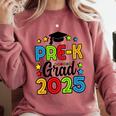 Kids Pre-K Grad 2025 Preschool Prek Graduation Comfort Colors Sweatshirt Crimson