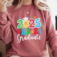 Kids Pre-K Graduate 2025 Preschool Graduation Class Of 2025 Kids Comfort Colors Sweatshirt Crimson