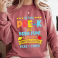 Kids So Long PRE-K It's Been Fun Graduation Comfort Colors Sweatshirt Crimson