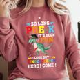 Kids So Long Pre-K Preschool Graduation Kindergarten Here I Come Comfort Colors Sweatshirt Crimson