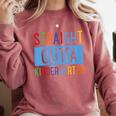 Kids STRAIGHT OUTTA KINDERGARTEN T-SHIRT FUNNY GRADUATION GIFT Comfort Colors Sweatshirt Crimson