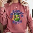 Im Kind Of A Big Dill Graduation Pickle Shirt Premium Comfort Colors Sweatshirt Crimson