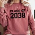Kindergarten Class Of 2038 First Day School Graduation Comfort Colors Sweatshirt Crimson