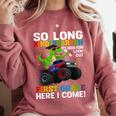 Kindergarten Graduate 2025 Kindergarten Graduation Dino Trex Comfort Colors Sweatshirt Crimson