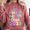 Kindergarten Graduation Kindergarten Grad Kid Girl Boy 2025 Comfort Colors Sweatshirt Crimson