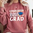 Kindergarten Graduation Shirt Boys Girls Graduate Comfort Colors Sweatshirt Crimson