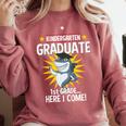 Kindergarten Graduation Shirts 2019 Shark Grad Toddler Comfort Colors Sweatshirt Crimson