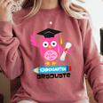 Kindergarten Graduation Tee Shirt Pink Owl T-Shir Comfort Colors Sweatshirt Crimson