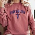 Kinesiology Major Future Kinesiologist Graduation Graduate Comfort Colors Sweatshirt Crimson