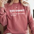 Knittrovert Knitting Humor Definition Introvert Comfort Colors Sweatshirt Crimson Knittrovert Knitting Humor Definition Introvert Comfort Colors Sweatshirt Crimson