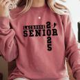 Lacrosse Senior Night Lacrosse Senior 2025 Graduation 29 Comfort Colors Sweatshirt Crimson
