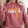 Lacrosse Senior Night Lacrosse Senior 2025 Graduation 8 Comfort Colors Sweatshirt Crimson