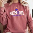 My Last First Day Senior 2023 Back To School Graduation 2023 Comfort Colors Sweatshirt Crimson