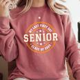 My Last First Day Senior 2025 Graduation Class Of 2025 Comfort Colors Sweatshirt Crimson