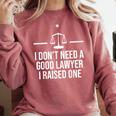 Lawyer Parent Dad Mom Law School Graduation Comfort Colors Sweatshirt Crimson