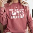 Lawyer Parents Father Mother T-Shirt Law School Graduation Comfort Colors Sweatshirt Crimson