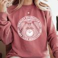 LDS Seminary Graduation Alarm Clock Mormon Shirt Comfort Colors Sweatshirt Crimson