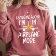 Leave Me Alone I’m In Airplane Mode Grumpy Introvert Comfort Colors Sweatshirt Crimson Leave Me Alone I’m In Airplane Mode Grumpy Introvert Comfort Colors Sweatshirt Crimson