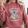 Leave Me Alone I'm Introverting Koala Introvert Comfort Colors Sweatshirt Crimson Leave Me Alone I'm Introverting Koala Introvert Comfort Colors Sweatshirt Crimson