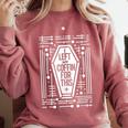 I Left My Coffin For This Introvert Spooky Regret Comfort Colors Sweatshirt Crimson I Left My Coffin For This Introvert Spooky Regret Comfort Colors Sweatshirt Crimson