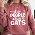 Less People More Cats Introvert's Dream Tee Comfort Colors Sweatshirt Crimson Less People More Cats Introvert's Dream Tee Comfort Colors Sweatshirt Crimson