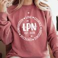 Licensed Practical Nurse Est 2026 LPN LVN Nursing Graduation Comfort Colors Sweatshirt Crimson