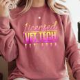 Licensed Vet Tech Veterinary Technician Graduation 2024 Comfort Colors Sweatshirt Crimson