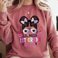 Lil Miss 1st Grade Grad Graduation Last Day Of 1st Grade Comfort Colors Sweatshirt Crimson