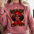 Little Miss Pre-K Grad 2026 Girl Preschool Graduation Comfort Colors Sweatshirt Crimson