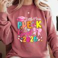 Little Miss Pre-K Grad 2026 Preschool Graduation Kids Girls Comfort Colors Sweatshirt Crimson