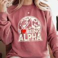 I Love Being Alpha Moonlit Wolf Meme Alpha Introvert Comfort Colors Sweatshirt Crimson I Love Being Alpha Moonlit Wolf Meme Alpha Introvert Comfort Colors Sweatshirt Crimson