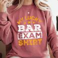 My Lucky Bar Exam Shirt Lawyer Law School Graduation Comfort Colors Sweatshirt Crimson