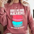 Macaroons Dessert Antisocial Introvert Pastries Food Lover Comfort Colors Sweatshirt Crimson Macaroons Dessert Antisocial Introvert Pastries Food Lover Comfort Colors Sweatshirt Crimson