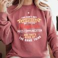 Mass Communication Major Student Shirt Graduation Comfort Colors Sweatshirt Crimson