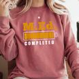 Master Graduation Completed Master Of Education Teacher Men Women Comfort Colors Sweatshirt Crimson