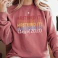 Mastered It 2020 Masters Degree Graduation For Him Her Comfort Colors Sweatshirt Crimson