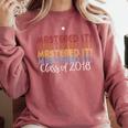 Mastered It Masters Degree Graduation Shirt For Him Her Comfort Colors Sweatshirt Crimson