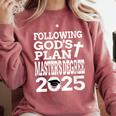 Masters Degree Graduation 2025 Christian MSW MPH MBA Comfort Colors Sweatshirt Crimson