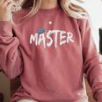 Masters Degree Master Graduation Graduate School Comfort Colors Sweatshirt Crimson