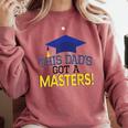 Masters Degree Proud Dad Graduation Shirt MBA Social Work Comfort Colors Sweatshirt Crimson