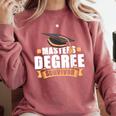 Masters Degree Survivor Graduation For MBA Graduate Comfort Colors Sweatshirt Crimson
