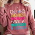 Masters In Education Degree Graduation Women MeD Comfort Colors Sweatshirt Crimson