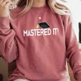 Masters Graduation Mastered It Tee For Him Her Comfort Colors Sweatshirt Crimson