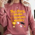 Master's Thesis Passed Goal Digger Master's Graduation Comfort Colors Sweatshirt Crimson