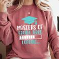 Masters Of Social Work Loading MSW Graduation Future Social Comfort Colors Sweatshirt Crimson